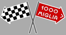 AUFKLEBER FLAGGE KARIERT 1000