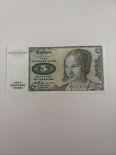 5 Deutsche Mark Schein 1960 -