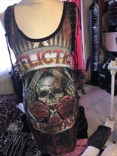 Affliction Dress Women Skull