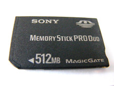 512MB Memory Stick PRO Duo Card ( 512 MB MS PRO Duo ) SONY gebraucht