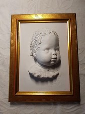 TOP ZUSTAND!!  "Gibsbild/Büste"  von Carin Lossnitzer, HANDSIGNIERT von 1996 !!