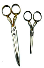 Dachbodenfund 2 x antik Schere