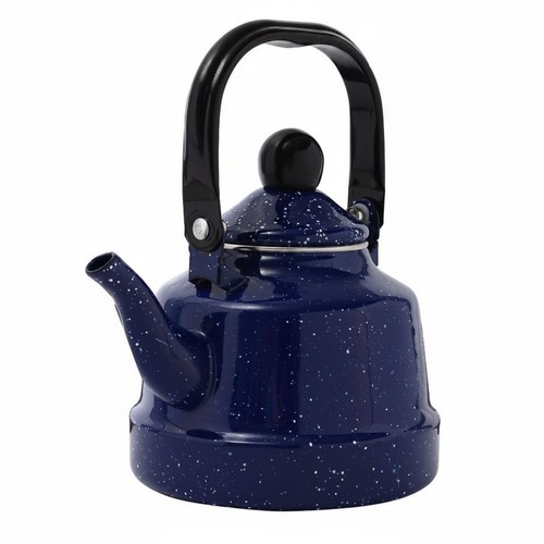 Blauer emaillewasserkocher - blauer,