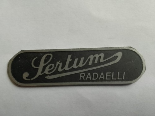 Nameplate vintage sign - , sertum