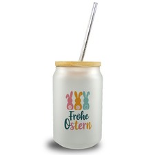 Frohe Ostern Hasen Trinkglas
