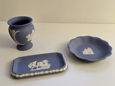 3 Teile Wedgwood England blau