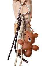 Schlüsselanhänger,  Taschenbaumler, Taschenanhänger, Teddy ,braun