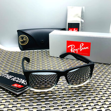 RB4165 Ray Ban Justin Matte weißes Silber Polarisierte Sonnenbrille