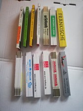 14 Zollstöcke Gliedermaßstab 2m, Sammlung mit Werbung verschiedener Firmen neu