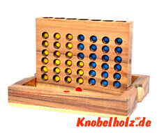 Vier in einer Reihe Bingo Box small Knobelholz Strategiespiel mit vier gewinnt