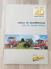 WALTER MAUSER "Kabinen für Spezialfahrzeuge" Prospekt Produktkatalog 