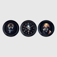 Wanduhr Galaxy 3tlg Wandset