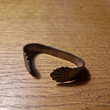 DEKORATIVER ALTER SERVIETTENRING unpoliert Vintage gestempelt 5,5cm breit