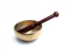 Klangschale Nepal Feng Shui Yoga Chakra Singing Bowl ca 200+ g Handarbeit ca10cm