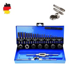 Profi 32 tlg Gewindeschneider Set M3-M12  Fein Gewinde Schneider Bohrer Werkzeug