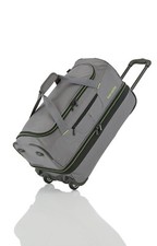 TRAVELITE Basics  2-Rollen Reisetasche Trolley erweiterbar S 55 cm Grau / gelb
