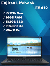 Fujitsu Lifebook E5412  i5-1235U 16 GB RAM 512 GB SSD NVMe 14″ Full HD Win11 LTE