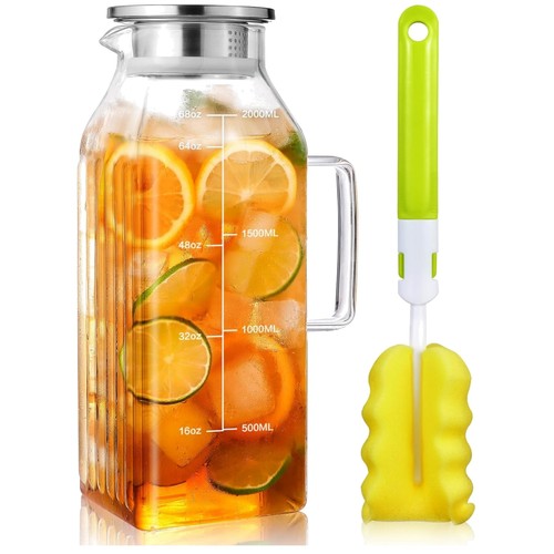 Karaffe glas wasserkaraffe - glas, 2l