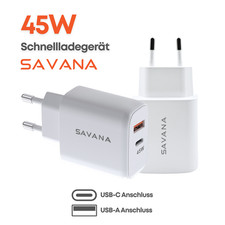 SAVANA 45W Dual USB-A/C