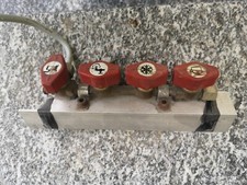 4-fach  Verteilerblock Gasventil Absperrhahn  Truma Gas Standheizung Kocher usw