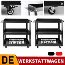 300KG Werkstattwagen Werkzeugwagen Rollwagen Montagewagen Wagen Werkstatt Stahl