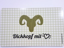 Brettchen Hirsch Dickkopf Frühstück Essbrettchen Gilde Melamin Spruch Geschenk