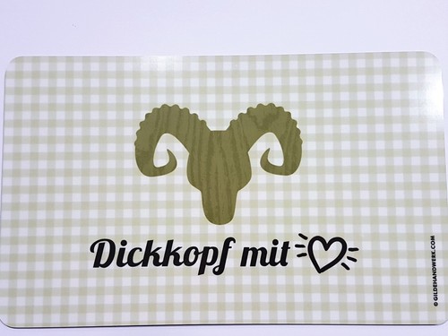 Brettchen hirsch dickkopf - brettchen,