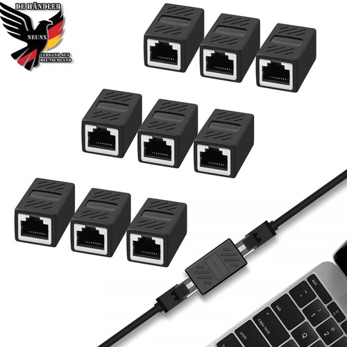 10x rj45 verbinder kupplung - rj45,