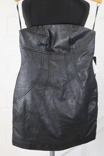 Apart schwarzes Leder-Kleid