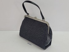 Handtasche Schwarz Silber