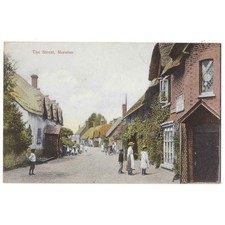 MORETON The Street, Dorset Postkarte von G.Purchase, unbenutzt