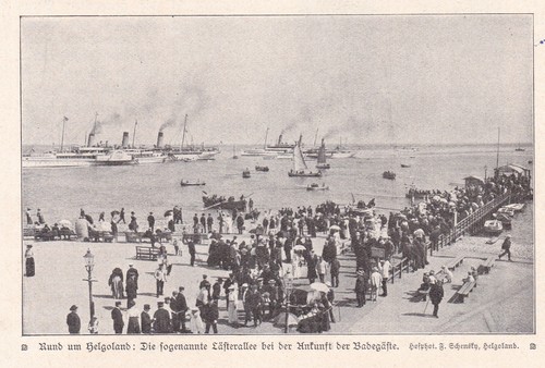 Helgoland 1905 lästerallee - helgoland,