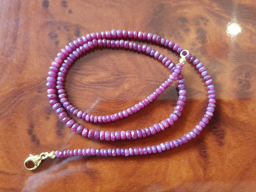 Schöne rubin kette - kette, 585