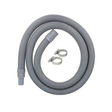 tecuro Ablaufschlauch Verlängerung (geeignet für Wasch- / Spülmaschine) grau