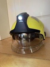 Original Dräger HPS SafeGuard Helm Feuerwehr mit Lampe Firefighter Helmet 11/22