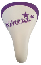 Fahrradsattel "Kawasaki Kuma" für 12"/14" Kinderfahrräder, weiß/violett