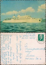 Ansichtskarte  DDR Großfähre Saßnitz 1962