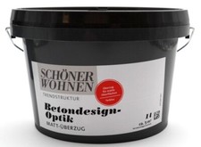Betondesign-Optik Matt-Überzug Nassbereich 1 l