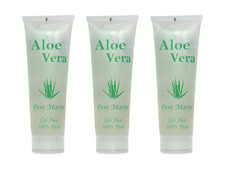 Aloe Vera Gel 100% Pflege Creme Haut Gesichtscreme Feuchtigkeitscreme 3x250ml