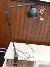 extrem rare AEG  gelenklampe werkstattlampe gelenkleuchte tischlampe fundzustand