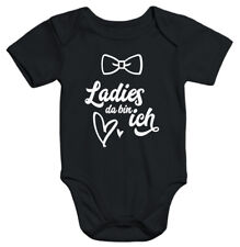 Baby Body Ladies da bin ich Bio-Baumwolle kurzarm Babybody für Jungen Aufdruck