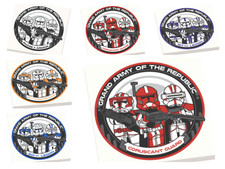 Auswahl Custom Print auf LEGO 4x4 Fliese SW Logo Grand Army of the Republic NEU