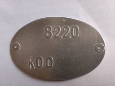 Typenschild Renault Schild 8220 k00 R5 Turbo Alpine 1,4 id-plate tag S63