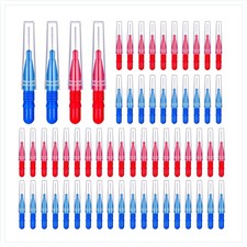 Interdentalbürsten 100 Stück Zahnzwischenraum Reinigung Mundhygiene