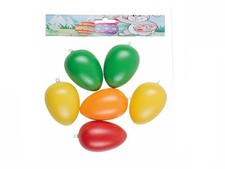 12 Kunststoffeier 9 cm groß