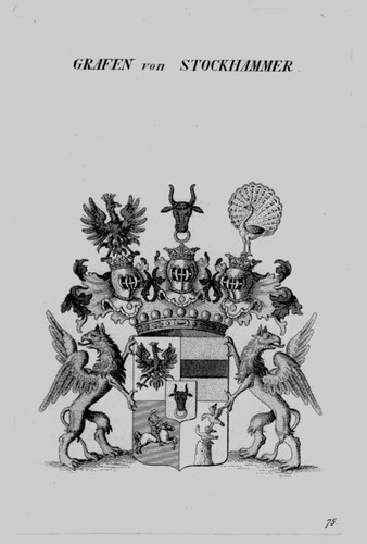 1820 stockhammer wappen adel - -,