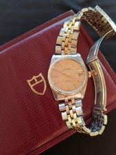 Tudor Prince Date Day Stahl-Gold Gehäuse Gelb Garantie Swiss Made