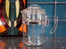 Vintage Kaffee Maschine Perkolator Bereiter PYREX Glas USA 2 Liter  7829 B