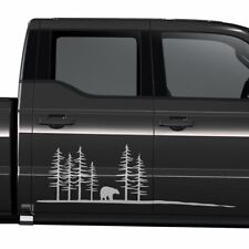 Aufkleber Wald Silhouette Bär Natur Landschaft Outdoor Auto Sticker #1400-120