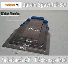 Japanspachtel, Flächenspachtel, Metall, Glättspachtel, 4er Set, 5/8/10/12cm
